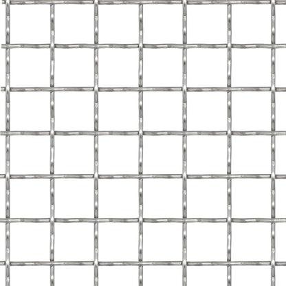 vidaXL Grillage ondulé en acier inoxydable 50×50 cm 31×31×3 mm