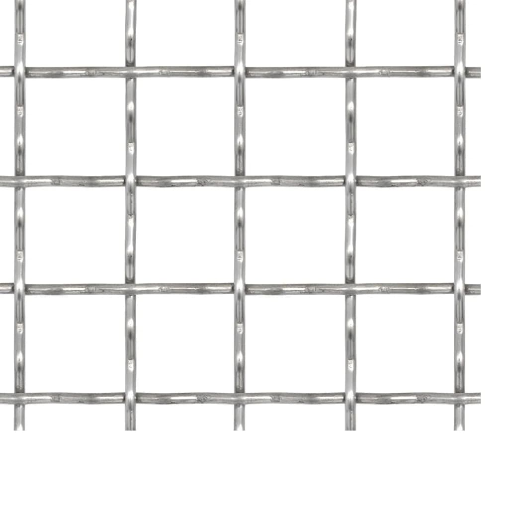 vidaXL Grillage ondulé en acier inoxydable 50×50 cm 31×31×3 mm