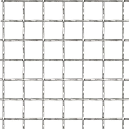 vidaXL Grillage ondulé en acier inoxydable 100x85 cm 31x31x3 mm