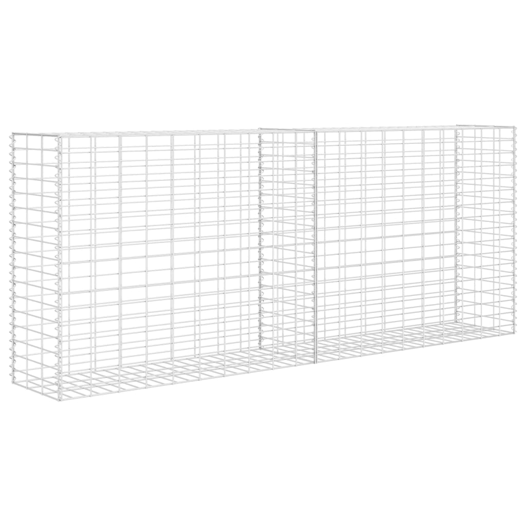 vidaXL Gabion Acier galvanisé 85x30x200 cm
