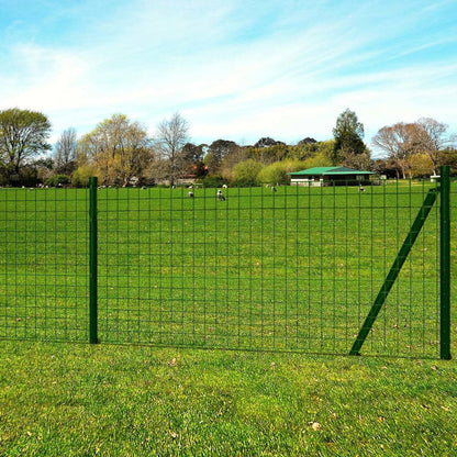 vidaXL Grillage Euro en acier 25 x 1,2 m vert