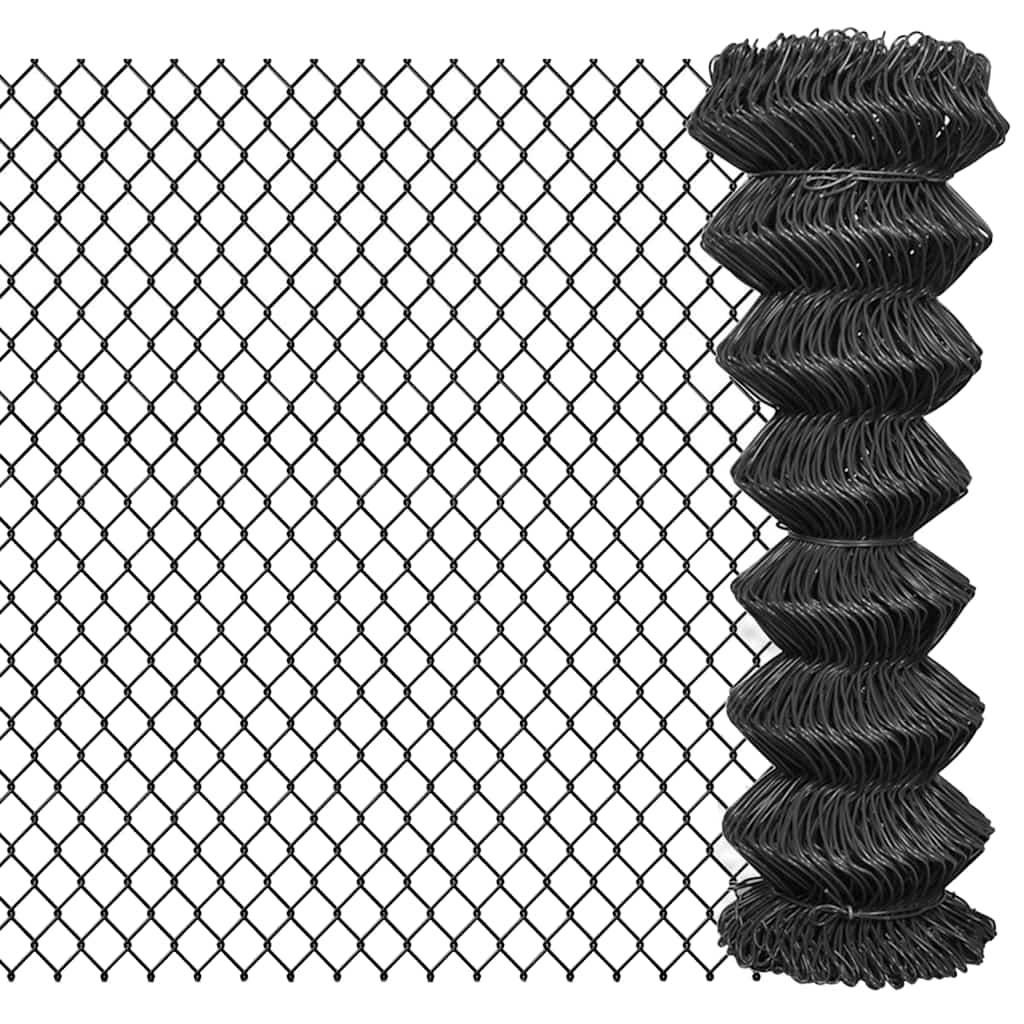 vidaXL Clôture grillagée 15 x 1,25 m Acier Gris