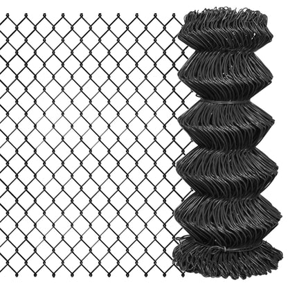 vidaXL Clôture en grillage 25 x 0,8 m Acier Gris