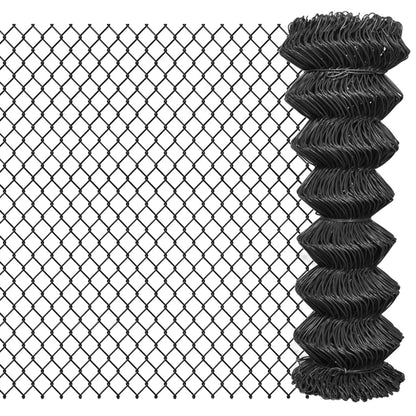 vidaXL Grillage 25 x 1,25 m Acier Gris