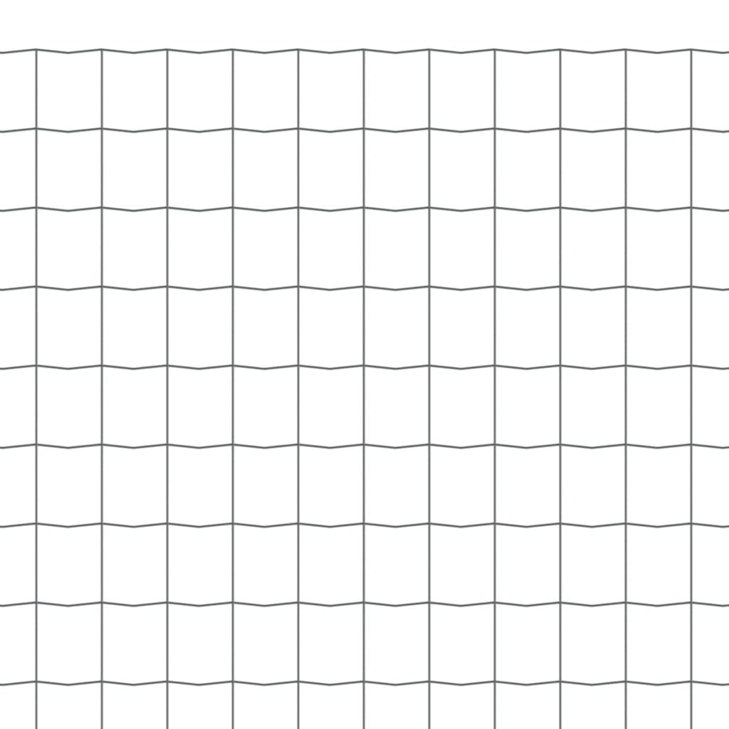 vidaXL Grillage européen en acier 25 x 1,2 m Gris