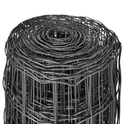 vidaXL Clôture en grillage métallique 10 x 0,8 m acier gris