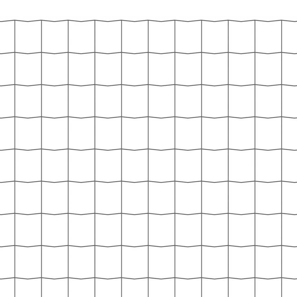 vidaXL Clôture à mailles soudées en acier 10 x 1,5 m Gris