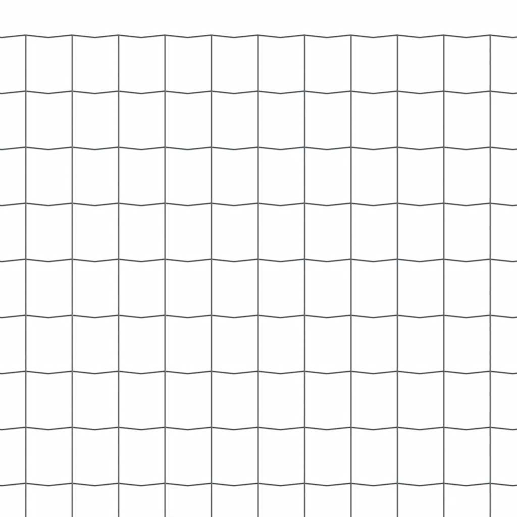 vidaXL Clôture européenne en acier 25 x 1 m Gris