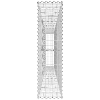vidaXL Mur de gabions avec couvercle en acier galvanisé 600x50x200 cm
