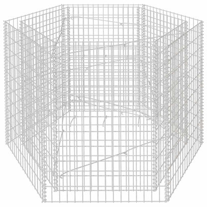 vidaXL Sechseckiges Gabionen-Hochbeet 160×140×100 cm