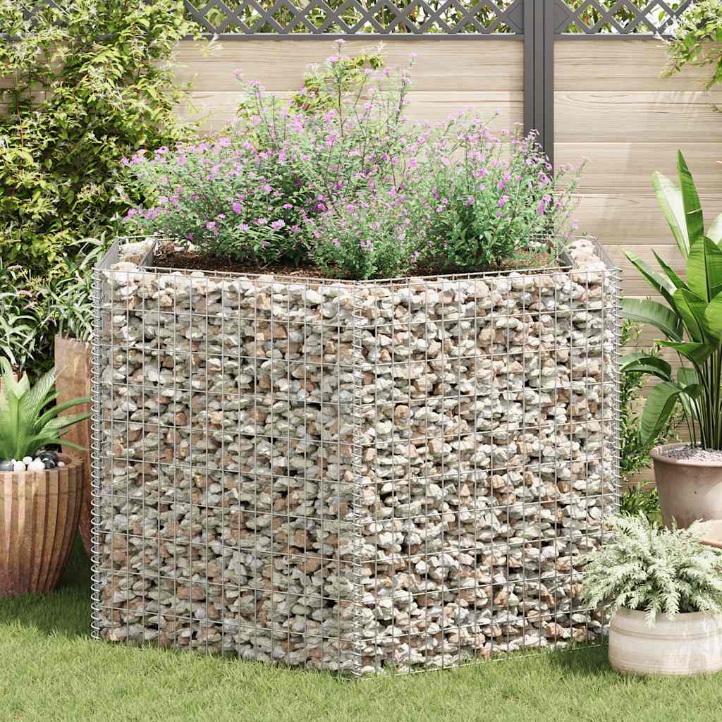 vidaXL Sechseckiges Gabionen-Hochbeet 160×140×100 cm