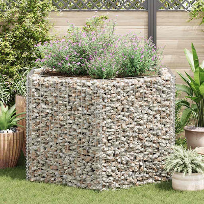 vidaXL Sechseckiges Gabionen-Hochbeet 160×140×100 cm