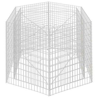 vidaXL Sechseckiges Gabionen-Hochbeet 160×140×100 cm