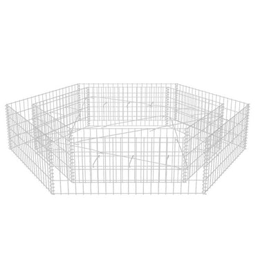 vidaXL Sechseckiges Gabionen-Hochbeet 200x173x40 cm