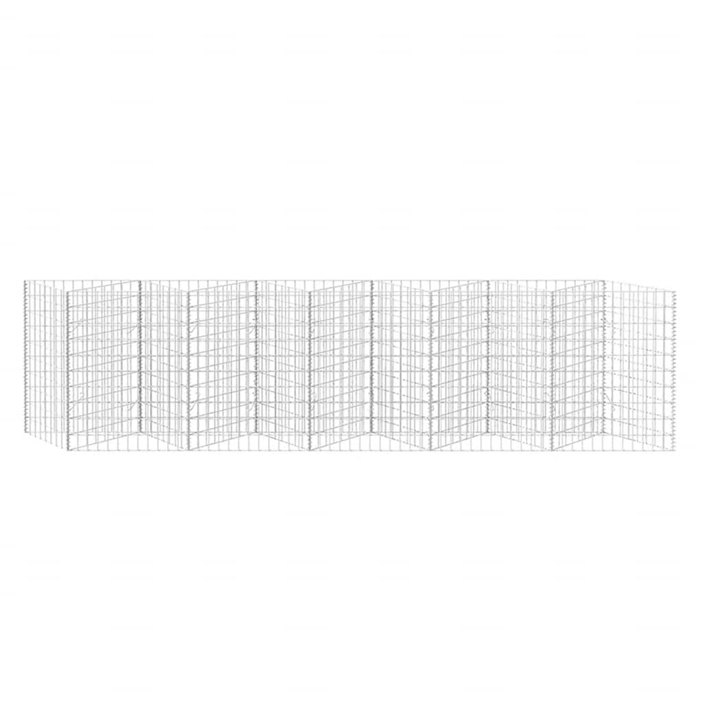 vidaXL Jardinière surélevée de gabions Acier 300 x 30 x 100 cm