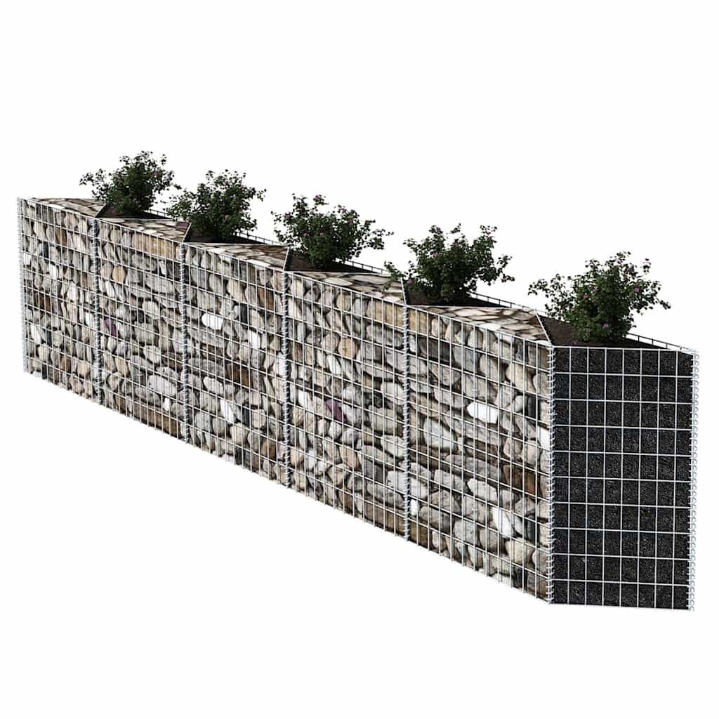 vidaXL Jardinière surélevée de gabions Acier 300 x 30 x 100 cm