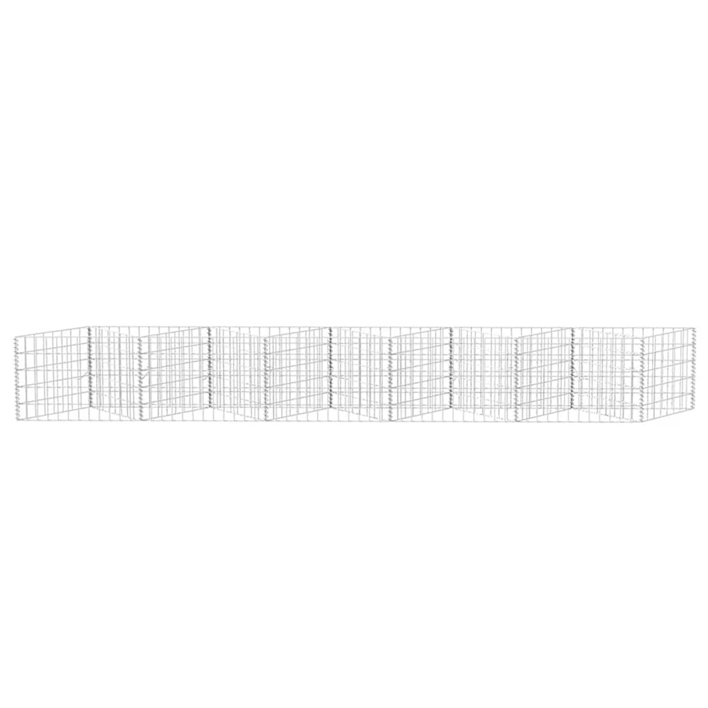 vidaXL Jardinière gabion Bac à fleurs surélevé Acier 300 x 30 x 50 cm