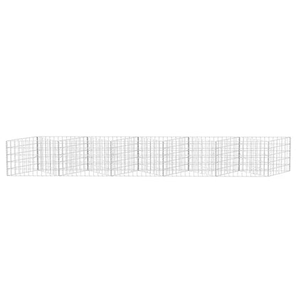 vidaXL Jardinière gabion Bac à fleurs surélevé Acier 300 x 30 x 50 cm