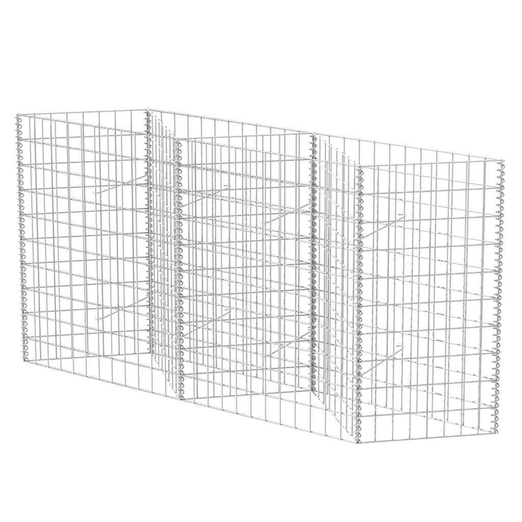 vidaXL Gabionen jardinière, potager surélevé en acier 120×30×100 cm