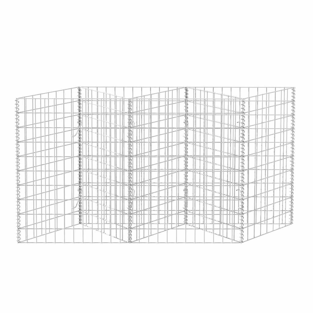 vidaXL Gabionen jardinière, potager surélevé en acier 120×30×100 cm