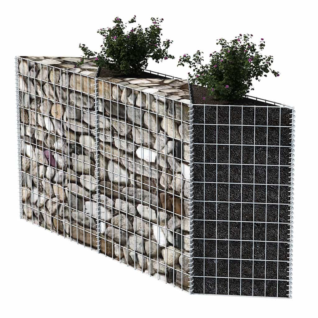 vidaXL Gabionen jardinière, potager surélevé en acier 120×30×100 cm