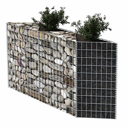vidaXL Gabionen jardinière, potager surélevé en acier 120×30×100 cm