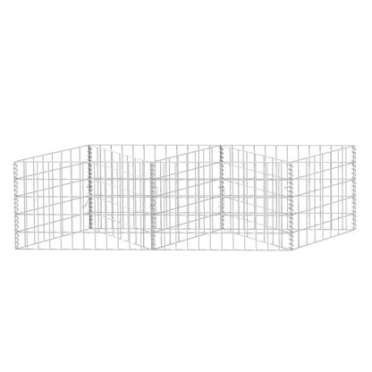 vidaXL Jardinière gabion Bac de culture surélevé en acier 120 x 30 x 50 cm