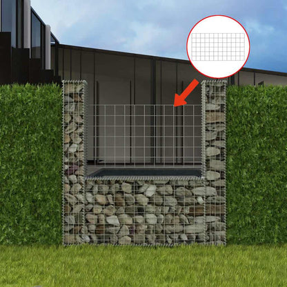 vidaXL Panier de gabions en forme de U Acier 160×20×150 cm