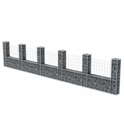 vidaXL Gabionenkorb en U Acier 570×20×100 cm