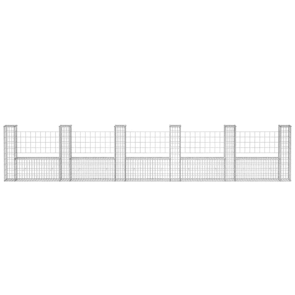 vidaXL Gabionenkorb en U Acier 570×20×100 cm