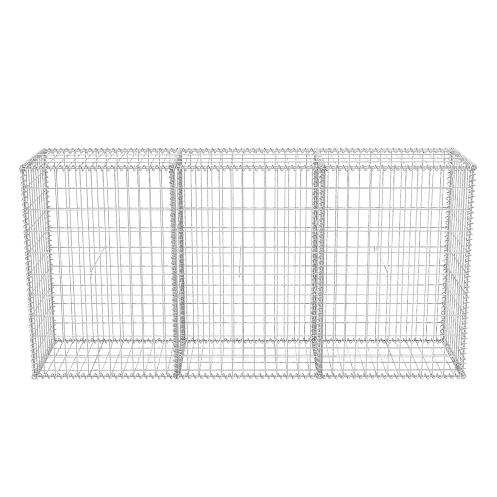 vidaXL Cage de gabion en acier 200×50×100 cm