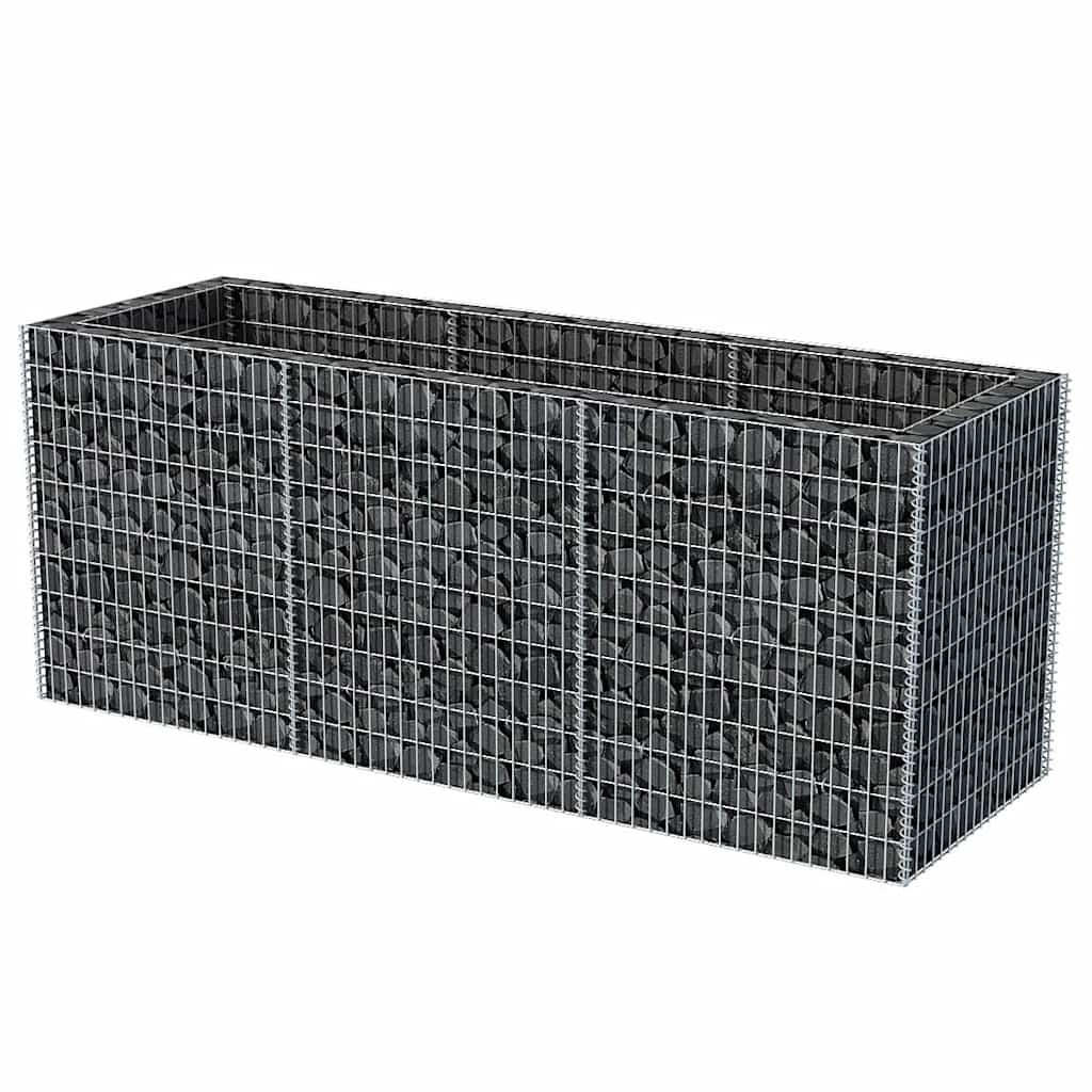 vidaXL Gabionen-Hochbeet Stahl 270×90×100 cm