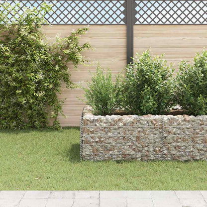 vidaXL Gabionen-Hochbeet Stahl 360×90×50 cm