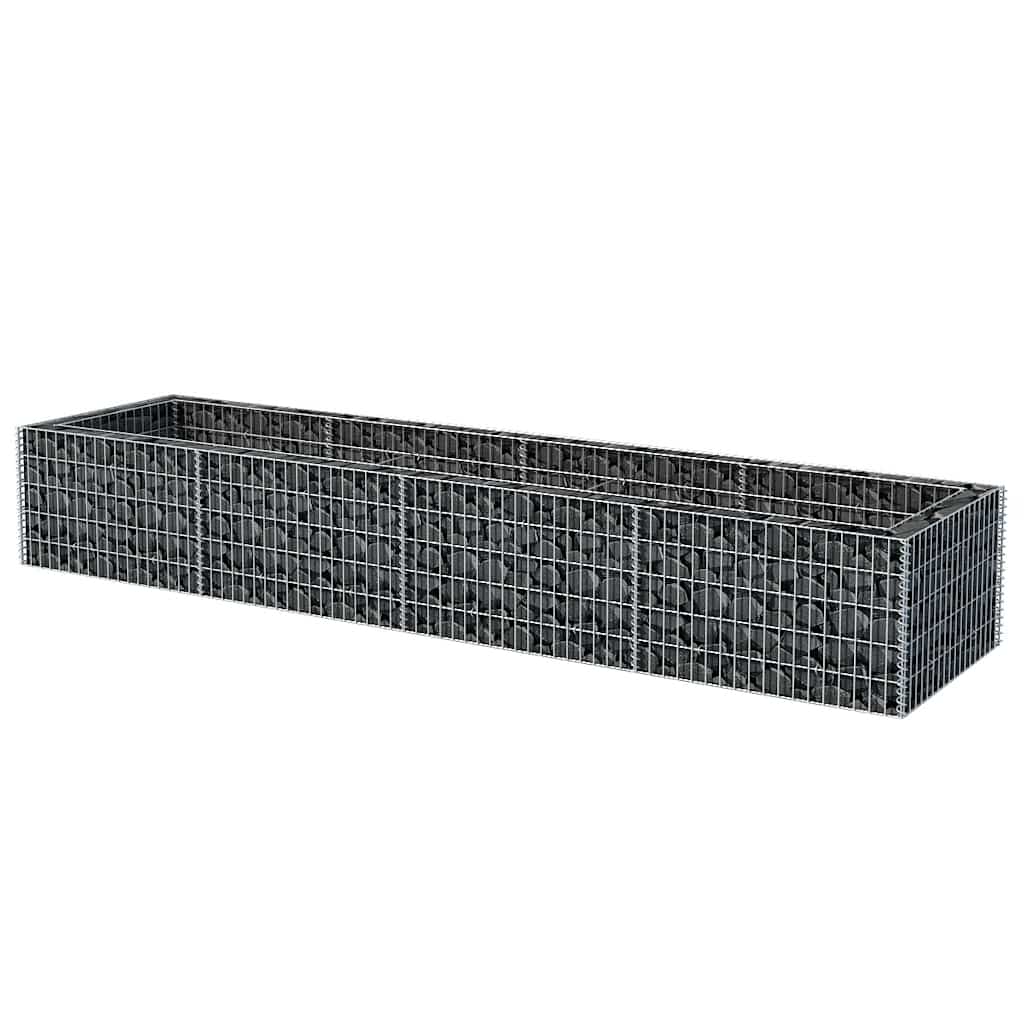vidaXL Gabionen-Hochbeet Stahl 360×90×50 cm