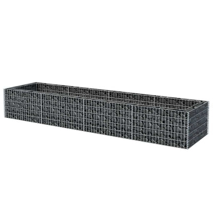 vidaXL Gabionen-Hochbeet Stahl 360×90×50 cm