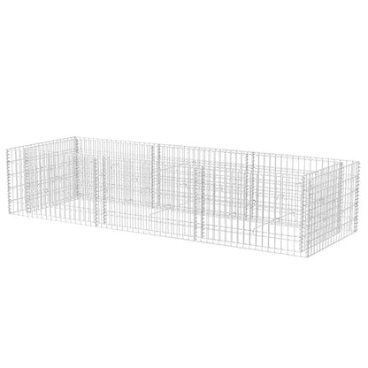 vidaXL Gabionen-Hochbeet Stahl 270×90×50 cm