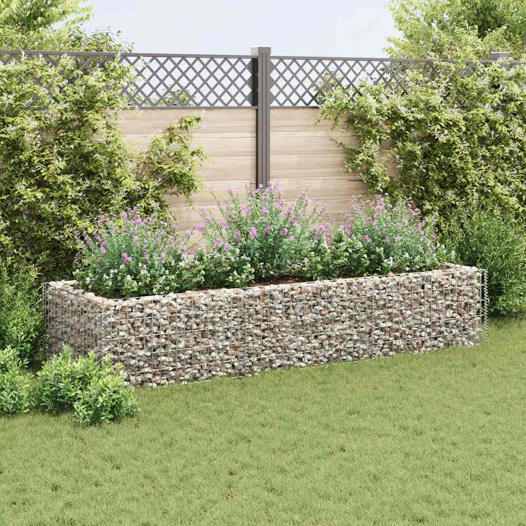 vidaXL Gabionen-Hochbeet Stahl 270×90×50 cm