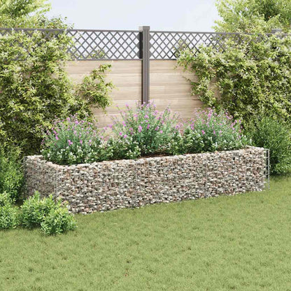 vidaXL Gabionen-Hochbeet Stahl 270×90×50 cm