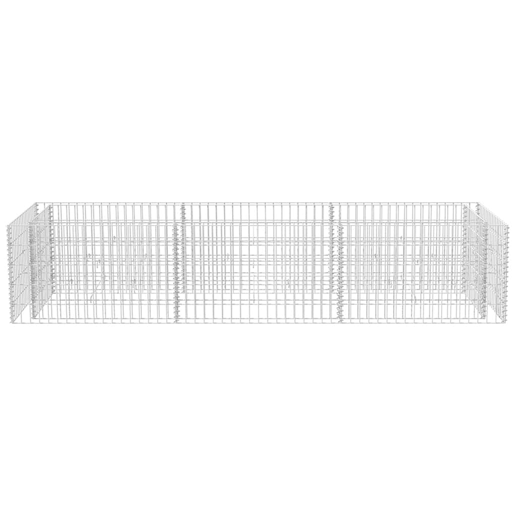 vidaXL Gabionen-Hochbeet Stahl 270×90×50 cm