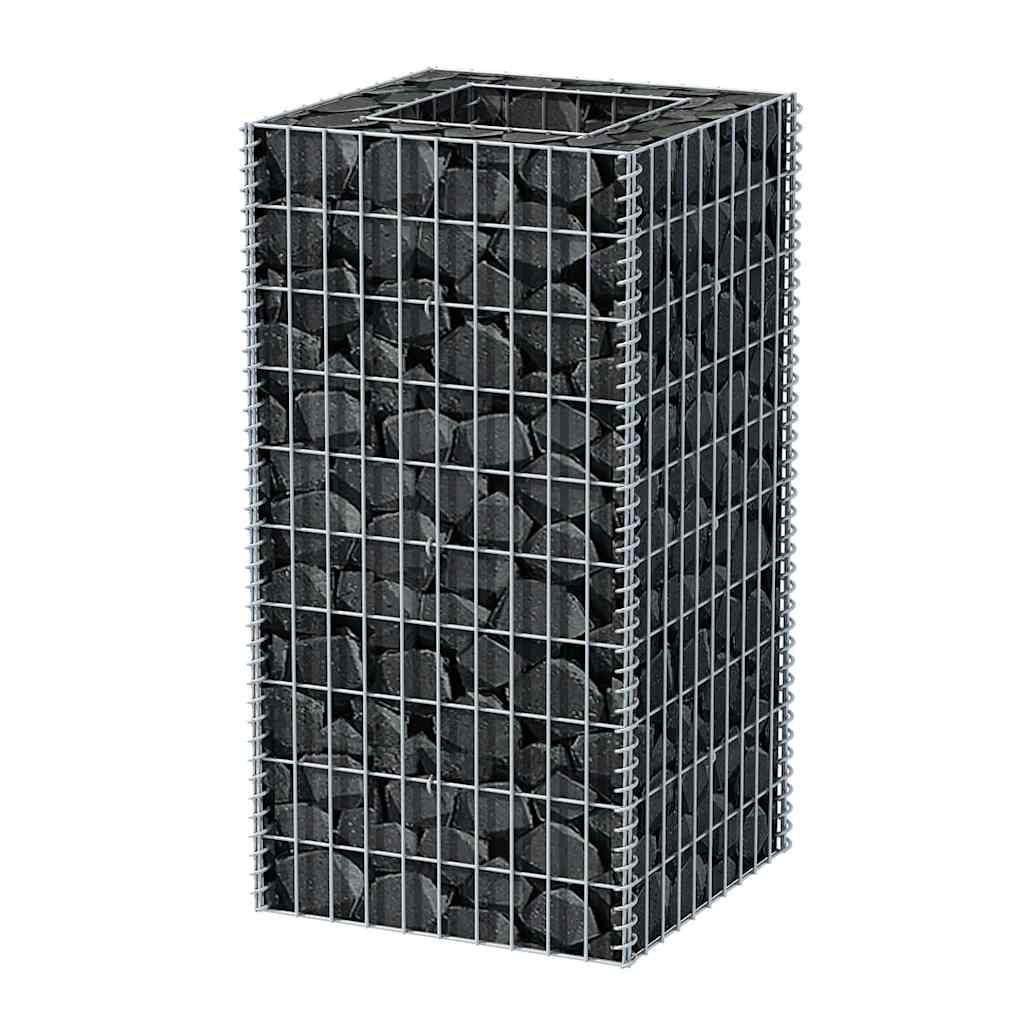 vidaXL Gabionen-Hochbeet Stahl 50×50×100 cm