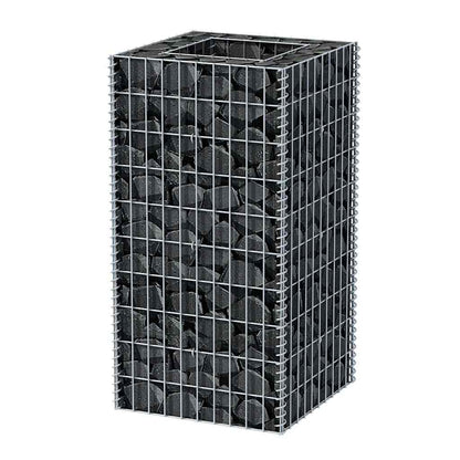 vidaXL Gabionen-Hochbeet Stahl 50×50×100 cm
