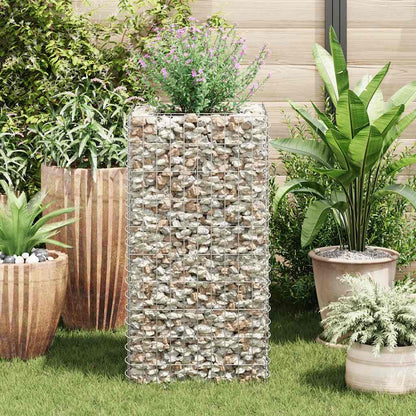 vidaXL Gabionen-Hochbeet Stahl 50×50×100 cm