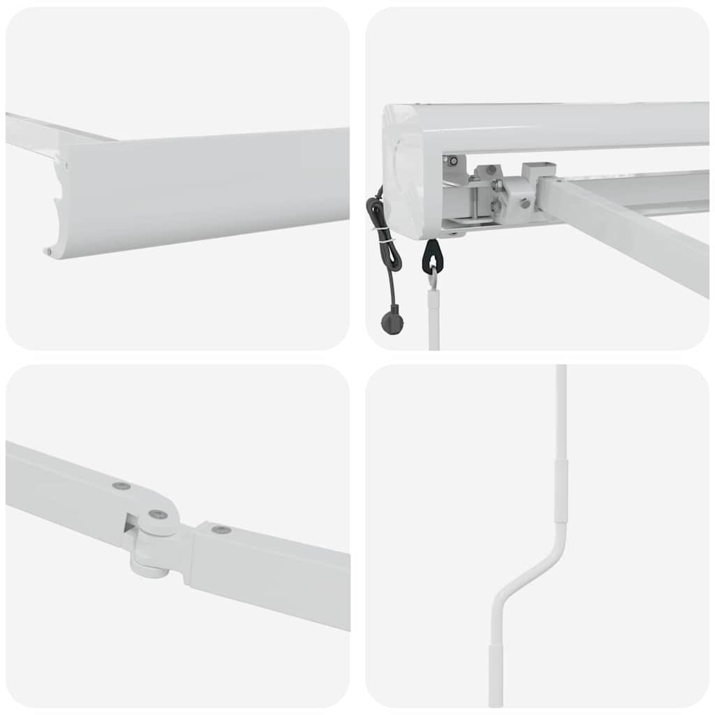 vidaXL Markisenrahmen Weiß 350 x 250 cm Aluminium
