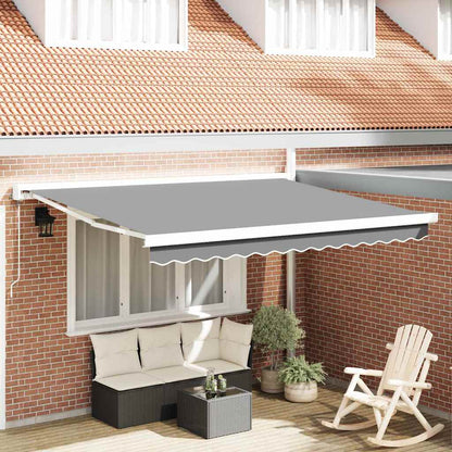 vidaXL Markisenrahmen Weiß 350 x 250 cm Aluminium
