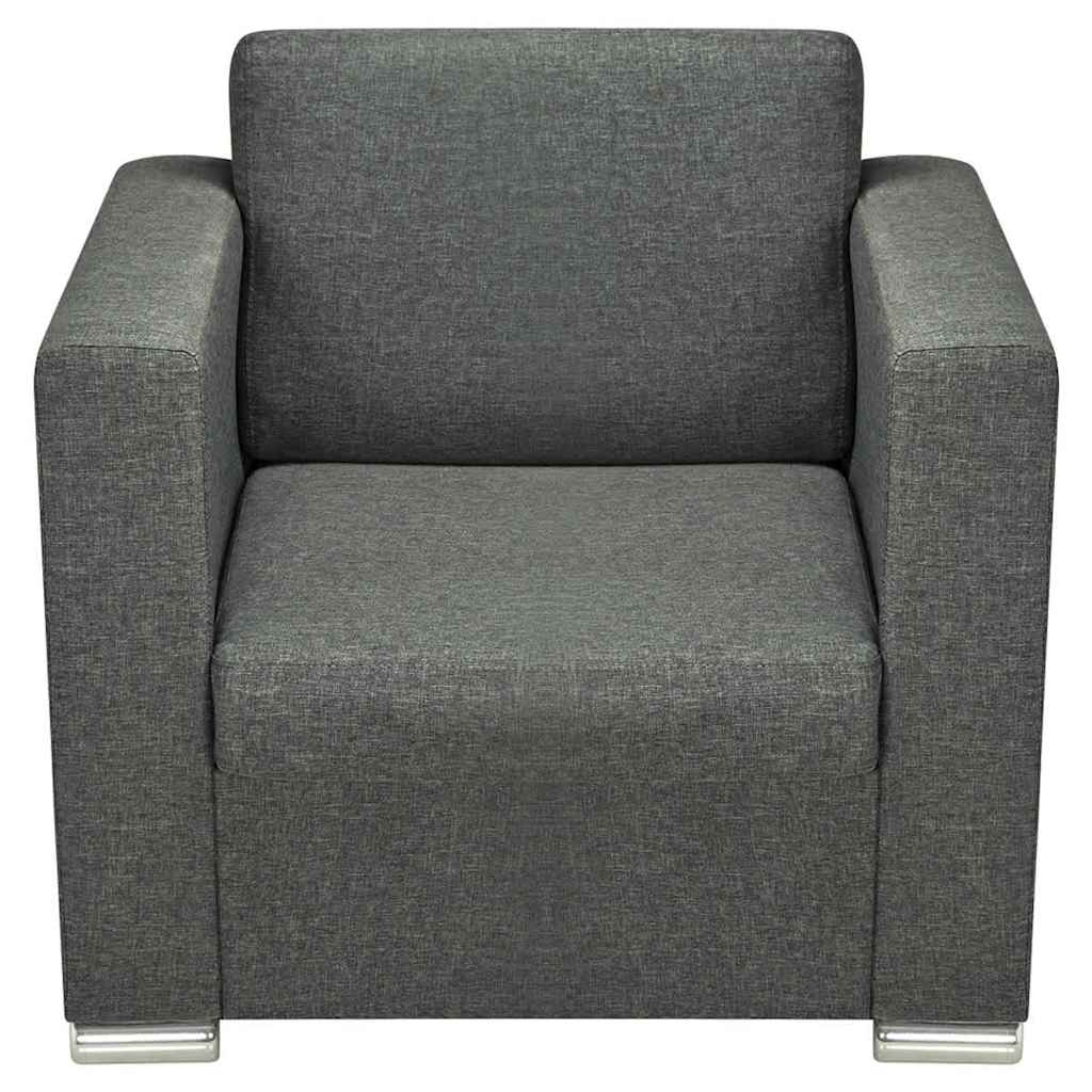 vidaXL Sessel Dunkelgrau Stoff