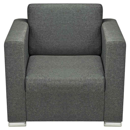 vidaXL Sessel Dunkelgrau Stoff