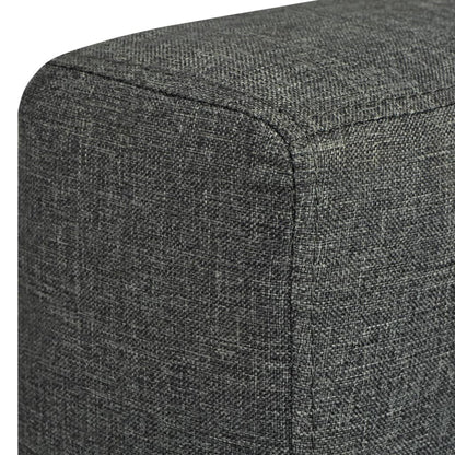 vidaXL 3-Sitzer Sofa Stoff Dunkelgrau