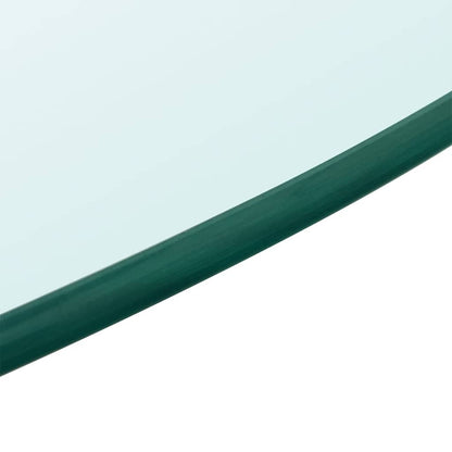 vidaXL Plateau de table en verre trempé rond 700 mm