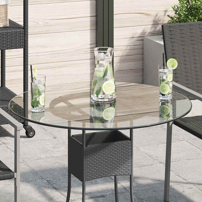 vidaXL Plateau de table en verre trempé rond 700 mm