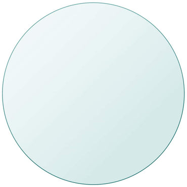 vidaXL Tischplatte aus gehärtetem Glas rund 800 mm